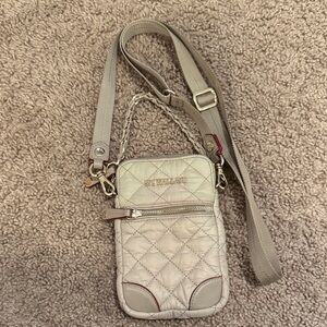 Ivy Kirzhner Cream Quilted Crossbody Bag